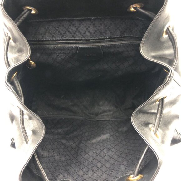 Gucci Bamboo Black Leather 003 1998 0016 Rucksack Backpack main image 4